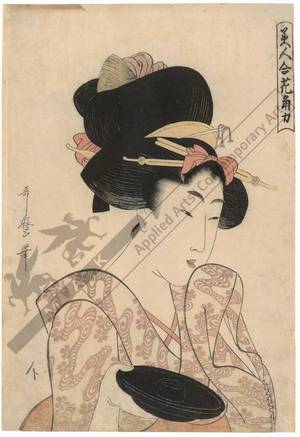 Kitagawa Utamaro: Teahouse girl (title not original) - Austrian Museum of Applied Arts