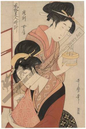 Kitagawa Utamaro: Women at the hour of the dog - Austrian Museum of Applied Arts