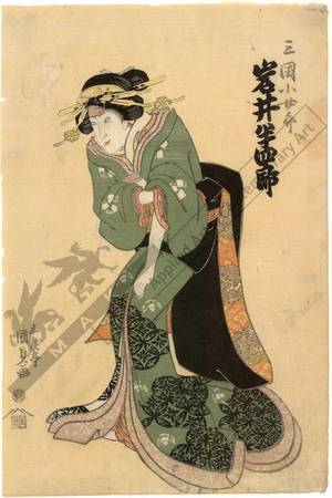 Utagawa Kunisada: Iwai Hanshiro as Mikuni no Kojoro - Austrian Museum of Applied Arts