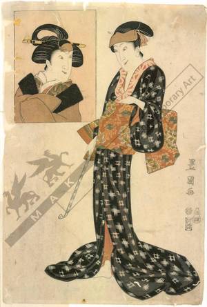 Utagawa Toyokuni I: Actor Iwai Hanshiro (title not original) - Austrian Museum of Applied Arts