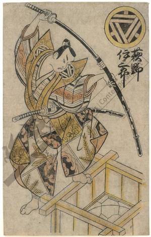 Torii Kiyonobu II: Actor Ogino Isaburo - Austrian Museum of Applied Arts