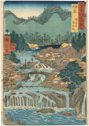 Utagawa Hiroshige: Province of Izu: The health resort Shuzenji - Austrian Museum of Applied Arts
