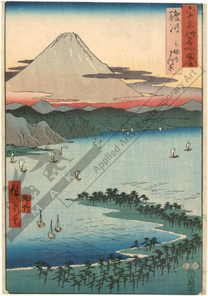 Utagawa Hiroshige: Province of Suruga: Miwa-no-matsubara - Austrian Museum of Applied Arts