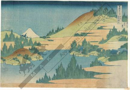 Katsushika Hokusai: Lake at Hakone in the province of Sagami - Austrian Museum of Applied Arts