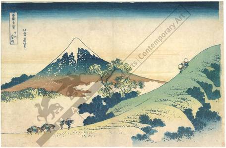 Katsushika Hokusai: Inume pass in the province of Kai - Austrian Museum of Applied Arts
