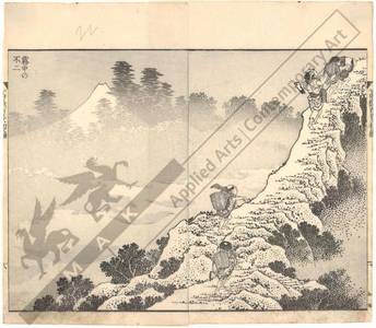 Katsushika Hokusai: Mount Fuji wrapped in fog - Austrian Museum of Applied Arts