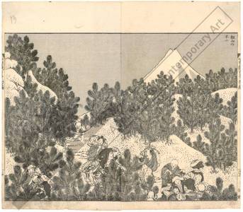 Katsushika Hokusai: Mount Fuji seen from a pine mountain - Austrian Museum of Applied Arts