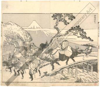 Katsushika Hokusai: Mount Fuji with a belt of clouds - Austrian Museum of Applied Arts