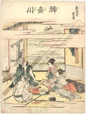 Katsushika Hokusai: Kanagawa (station 3, print 4) - Austrian Museum of Applied Arts