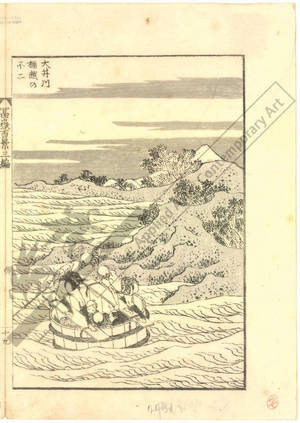 Katsushika Hokusai: Fuji and the ‘Barrel-ferry’ at the Oi river - Austrian Museum of Applied Arts