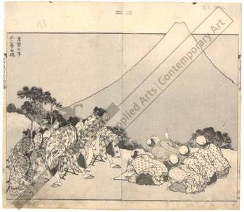 Katsushika Hokusai: Appearance of Mount Fuji in the fifth year of Korei - Austrian Museum of Applied Arts