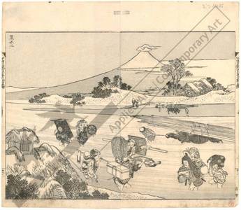 Katsushika Hokusai: Mount Fuji with a hat - Austrian Museum of Applied Arts