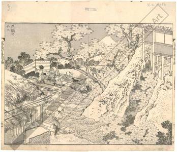 Katsushika Hokusai: Mount Fuji behind flowers - Austrian Museum of Applied Arts