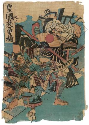 Unknown: Yoshitsune and Benkei (title not original) - Austrian Museum of Applied Arts