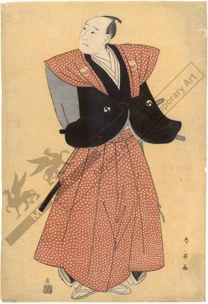 勝川春英: Sawamura Sojuro as Oboshi Yuranosuke (title not original) - Austrian Museum of Applied Arts