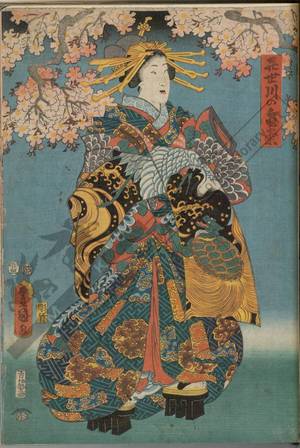 Utagawa Kunisada: High ranking courtesans (title not original) - Austrian Museum of Applied Arts
