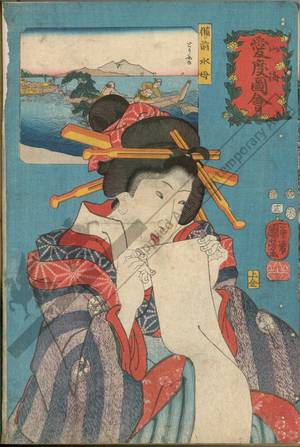 Utagawa Kuniyoshi, 歌川国芳 (Utagawa Kuniyoshi)による浮世絵「Number 13: Jelly-fish from the province of Bizen」