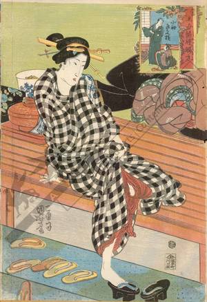 Utagawa Kuniyoshi: How to put on a kosode - Austrian Museum of Applied Arts