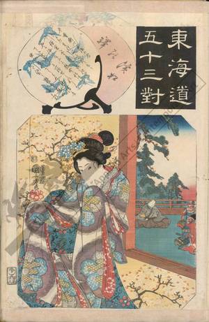 Utagawa Kuniyoshi: Station Hamamatsu (Station 29, Print 30) - Austrian Museum of Applied Arts