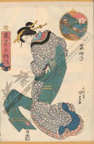 Utagawa Kunisada, 歌川国貞 (Utagawa Kunisada I)による浮世絵「Kurofune」