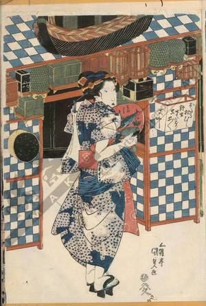 Utagawa Kunisada: View of the temple festival’s day - Austrian Museum of Applied Arts