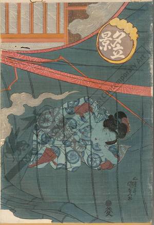 Utagawa Kunisada: View of a storm - Austrian Museum of Applied Arts