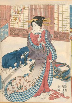 Utagawa Kunisada, 歌川国貞 (Utagawa Kunisada I)による浮世絵「Good women’s spring morning」