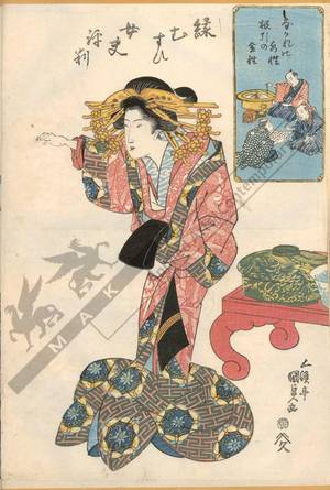 Utagawa Kunisada, 歌川国貞 (Utagawa Kunisada I)による浮世絵「Element water - Reduction and element metal」