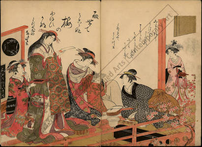 Kitao Masanobu: Courtesans Utagawa and Nanasato from the Yotsume house - Austrian Museum of Applied Arts