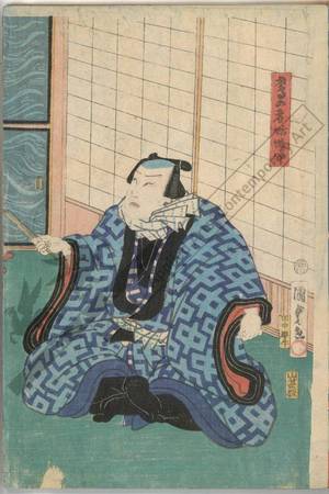 Utagawa Kunisada II: Fireman Namekuji no Naka - Austrian Museum of Applied Arts