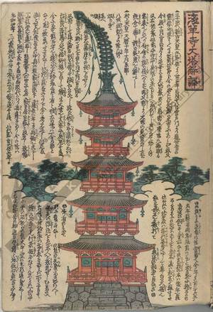 Unknown: Explanations to the big pagoda of the Asakusa temple - Austrian Museum of Applied Arts