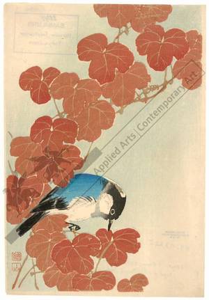 Unknown: Bird on a branch (title not original) - Austrian Museum of Applied Arts