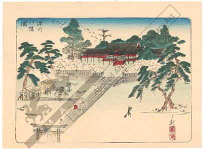 Unknown: Hachiman Shrine at Fukagawa - Austrian Museum of Applied Arts