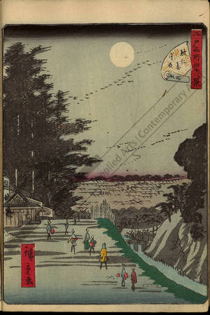 Utagawa Hiroshige II: Number 6: Moonlight nigth - Austrian Museum of Applied Arts