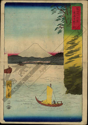 Utagawa Hiroshige: Flowers at Honmoku in the province of Musashi - Austrian Museum of Applied Arts