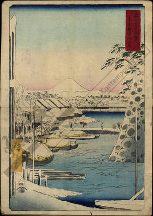 Utagawa Hiroshige: Sukiyagashi in the eastern capital - Austrian Museum of Applied Arts