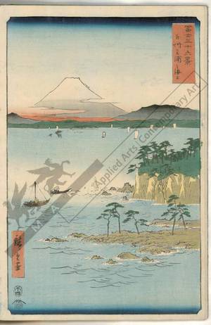 Utagawa Hiroshige: Sea at Miura in the province of Sagami - Austrian Museum of Applied Arts