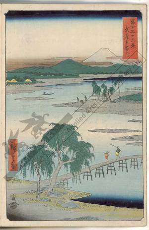 Utagawa Hiroshige: Tama river in the province of Musashi - Austrian Museum of Applied Arts