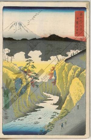Utagawa Hiroshige: Inume pass in the province of Kai - Austrian Museum of Applied Arts