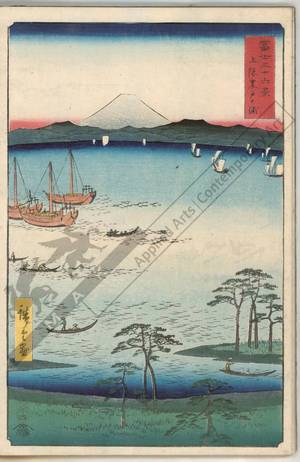 Utagawa Hiroshige: Kurodo coast in the province of Kazusa - Austrian Museum of Applied Arts