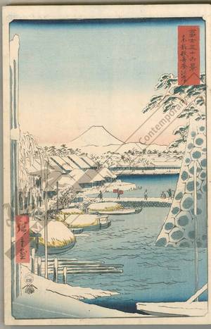 Utagawa Hiroshige: Sukiyagashi in the eastern capital - Austrian Museum of Applied Arts