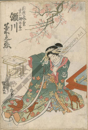 Utagawa Kunisada: Segawa Kikunojo as shinzo Kamena - Austrian Museum of Applied Arts