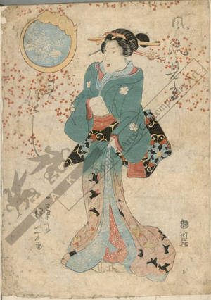 Utagawa Kuniyoshi: Geisha (title not original) - Austrian Museum of Applied Arts