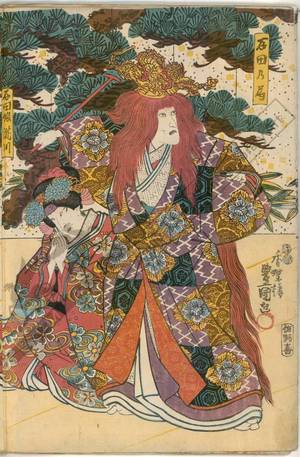Utagawa Kunisada: The court lady of Ishida and Ishida’s daughter Takigawa - Austrian Museum of Applied Arts