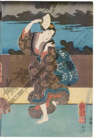Utagawa Kuniyoshi: Fashionable Imado - Austrian Museum of Applied Arts