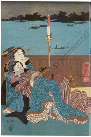 Utagawa Kuniyoshi: Fashionable Imado - Austrian Museum of Applied Arts