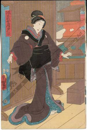 Utagawa Kunisada: Genzo’s wife Tonami - Austrian Museum of Applied Arts