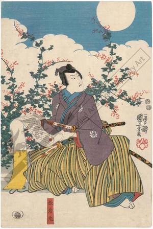 Utagawa Kuniyoshi: The nun Seigen and Matsuwakamaru - Austrian Museum of Applied Arts