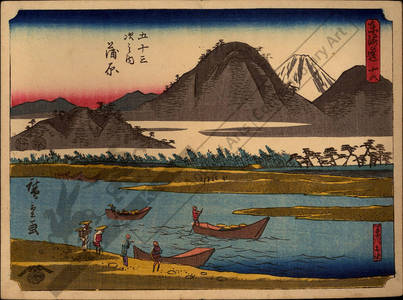 Utagawa Hiroshige: Print 16: Kambara (Station 15) - Austrian Museum of Applied Arts