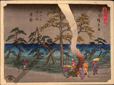 Utagawa Hiroshige: Print 29: Hamamatsu (Station 29) - Austrian Museum of Applied Arts
